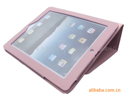 新超越通讯行 粉红色荔枝纹皮套iPad及其他数码配件介绍
